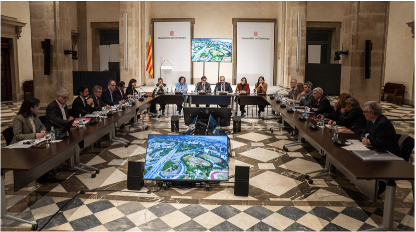 El Campus Clínic-Universitat de Barcelona avança amb la constitució del consorci i l’acord de compra dels terrenys Constitució del Consorci Porta Diagonal-Campus Clínic, aquest dilluns al Palau de la Generalitat. Foto: Ajuntament de Barcelona